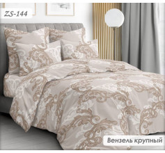 Фланелевый (байка) постельный комплект Крупный вензель